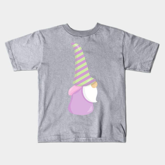 Cute Gnome, Garden Gnome, Little Gnome, Beard, Hat Kids T-Shirt by Jelena Dunčević